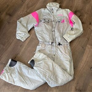 Nevica Gray and Hot Pink Ski Suit
